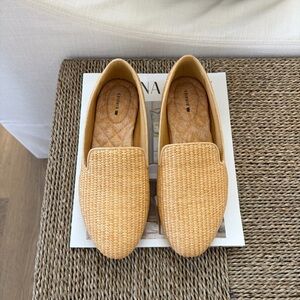 Birdies The Starling Flats Raffia Straw Woven
Loafers Women's Size 8.5